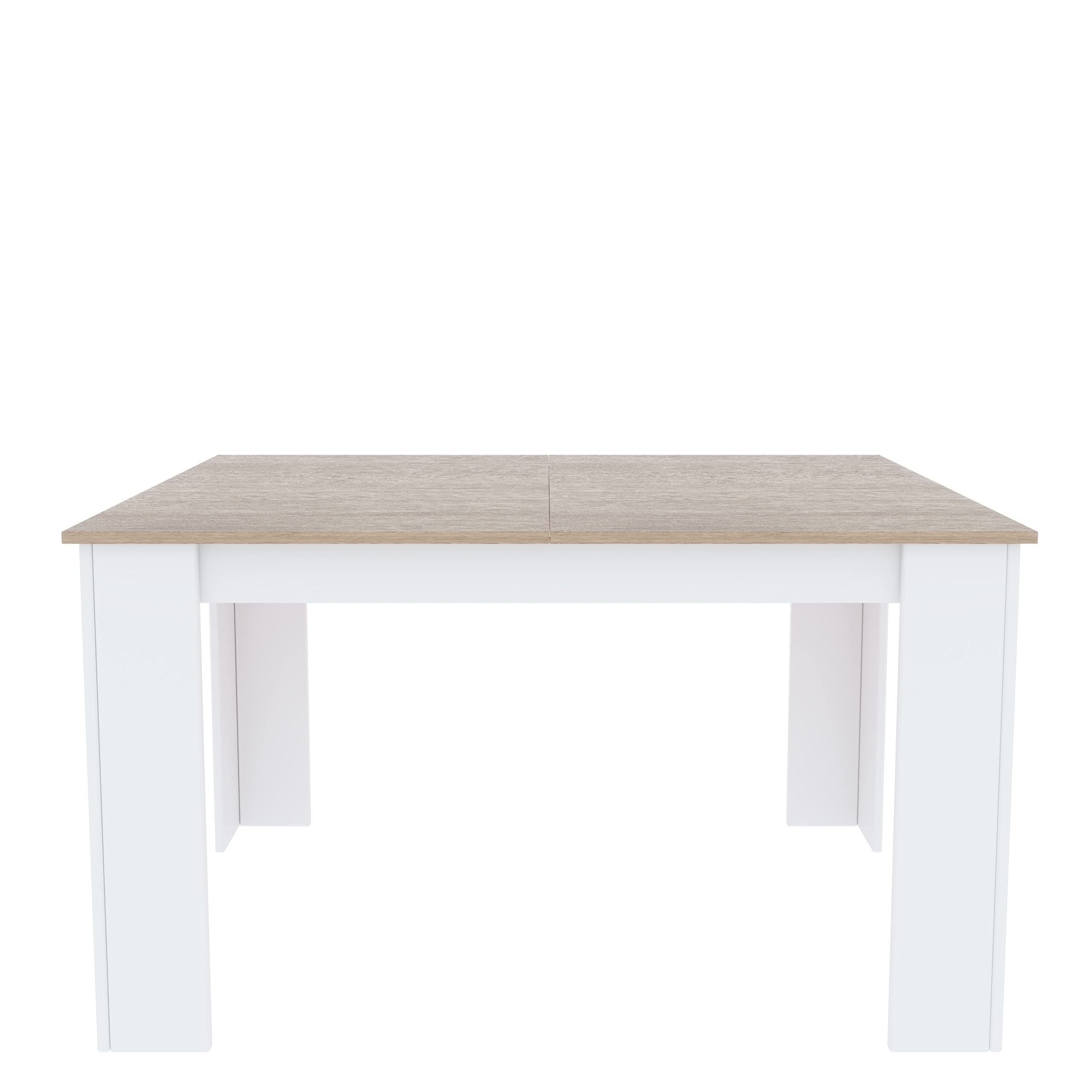 Arreditaly Tavolo Da Pranzo Allungabile Fino a 190 cm In Legno Toledo Tavolino Consolle Estensibile Salotto Salone Sala Pranzo Design Moderno Elegante 190 x 78 x 90 cm Colore Bianco E Rovere