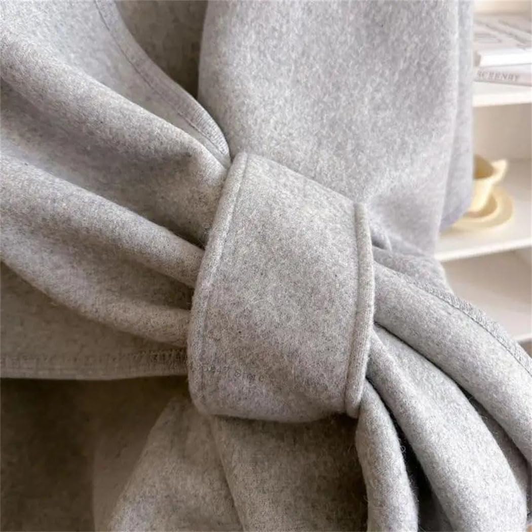 Unisex Faux Wool Shawl Wrap Cold Weather Soft Warm Scarf Cape Easy To Clean