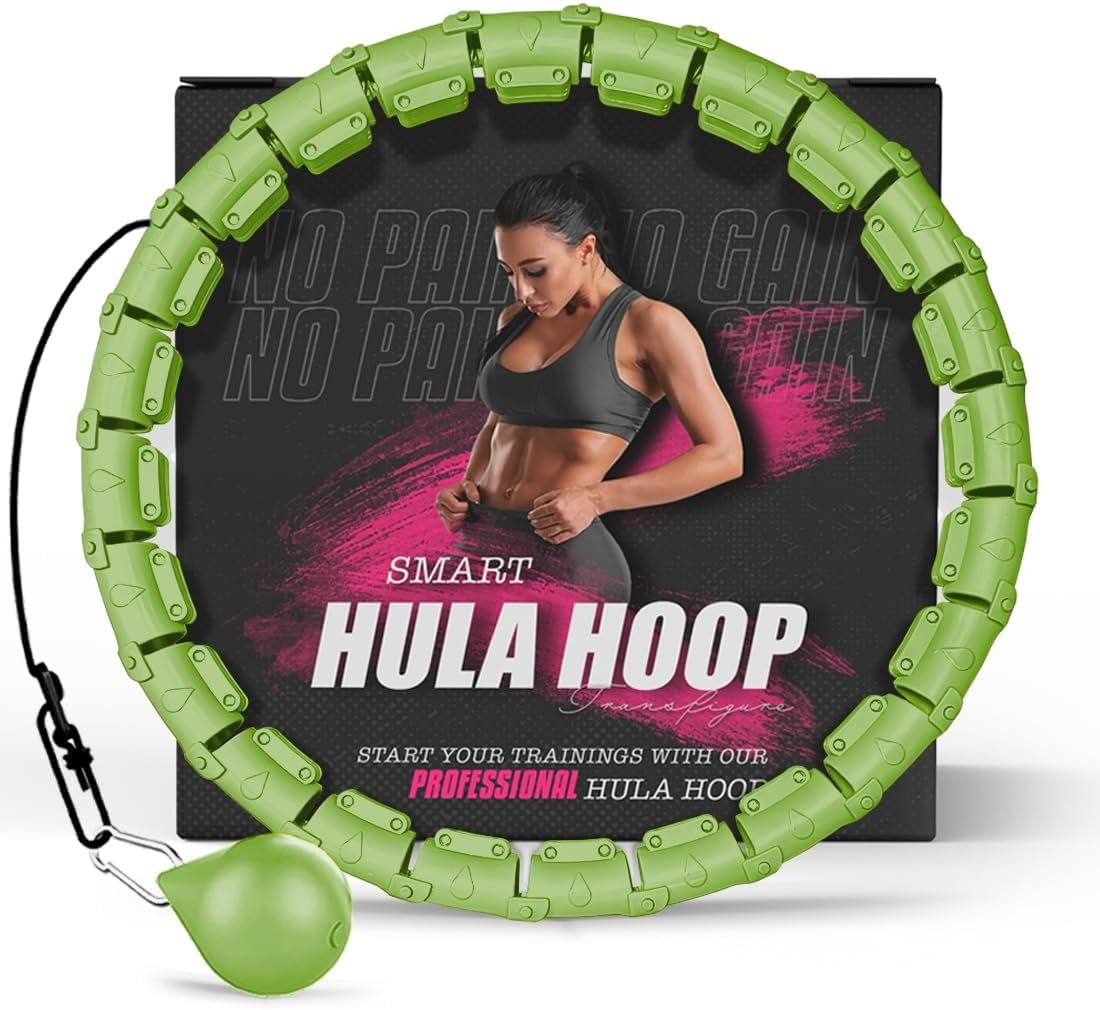 K-MART Weighted Hula Hoop, Infinity Smart Hula Hoops with 16 Counter, 360 Degree Auto-Spinning Ball Massage, Infinity Hoop For Adults, Fitness Equipment For Weight Loss-image-44