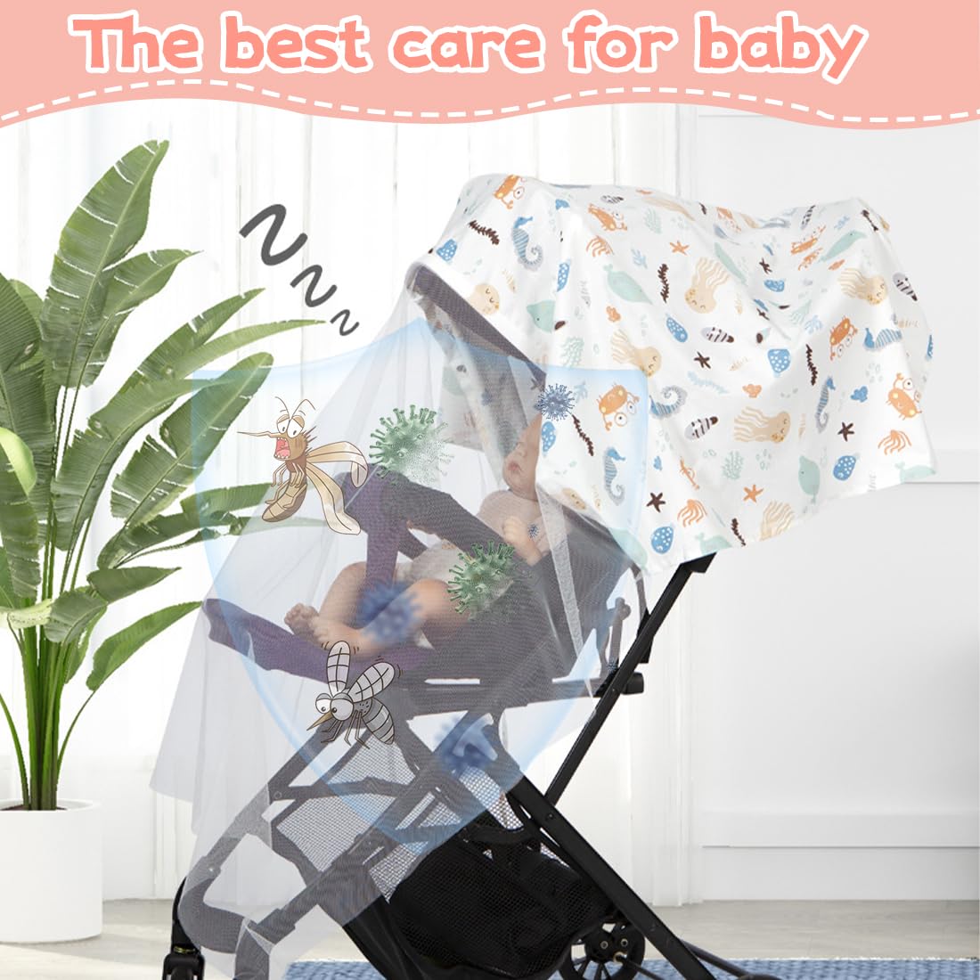 Tablier Allaitement Mousseline Bébé Grande Housse Cape Anneau Rigide Coton