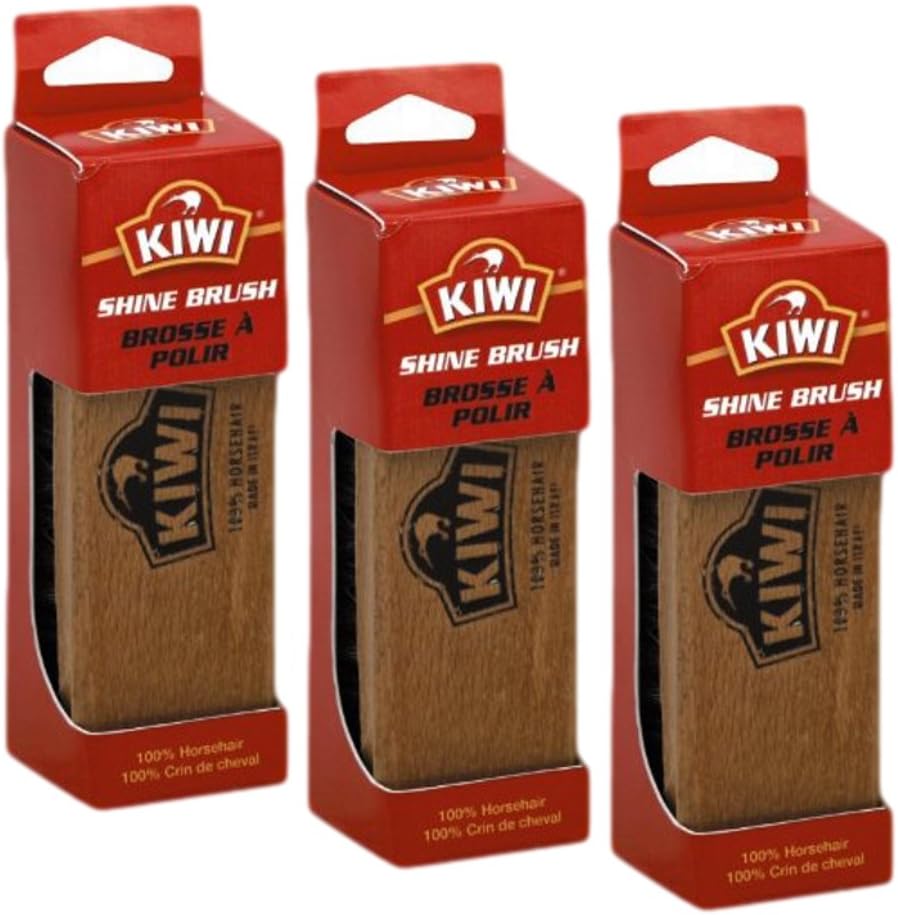 Kiwi Shoe Shine Brush (Pack of 3)