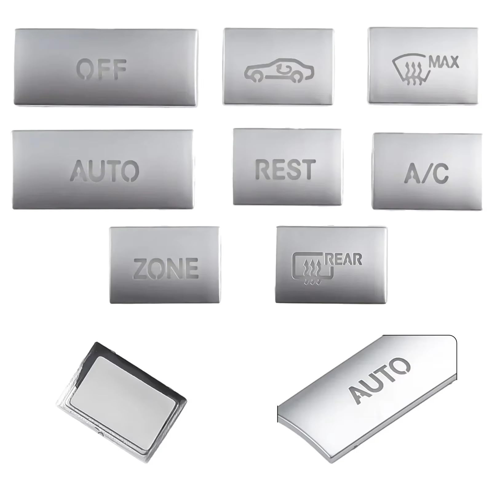 Boutons climatisation Mercedes W212 usés : solution caches pour console centrale - 6