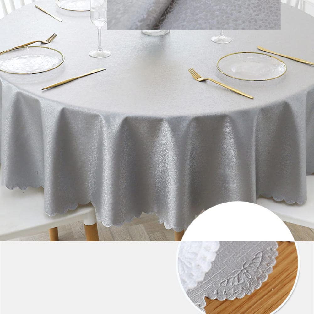 Tischdecke Tischtuch Pflegeleichte Tischwäsche PVC Anti Heiß Tischläufer Eckig Viele Größe Farbe Wählbar Farbe A Kreisdurchmesser 140cm