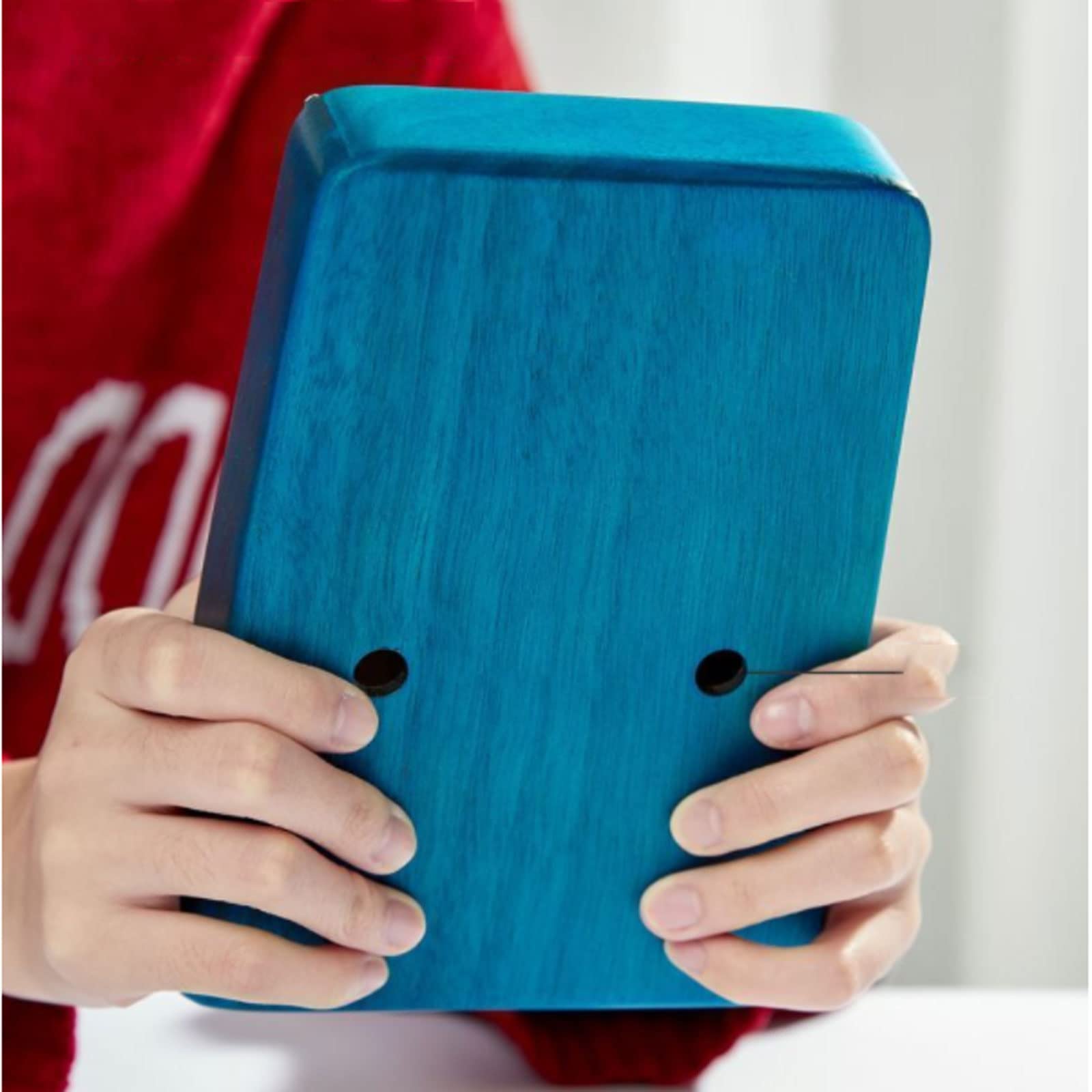 Suono Squisito Thumb Piano 17 Tasti in Legno di Mogano, per Strumento Musicale a percussione per Principianti, Pianoforte a Dito Portatile, Regali Musicali Facile da Giocare