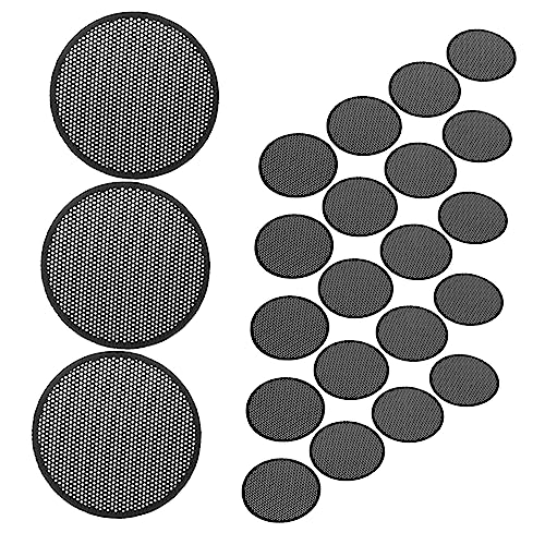 50 Pezzi Antipolvere per Altoparlanti Adesivi per Protezione Polvere e Decorazione per Dispositivi Audio Materiale PVC Pratici e Facili