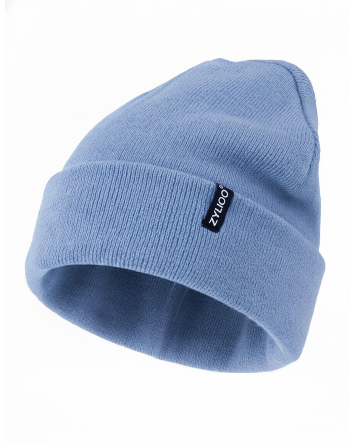 Zylioo XL/XXL Beanie Hats for Big Heads, Winter Knitted Beany Hats, Warm Slouchy Cuffed Skull Watching Cap