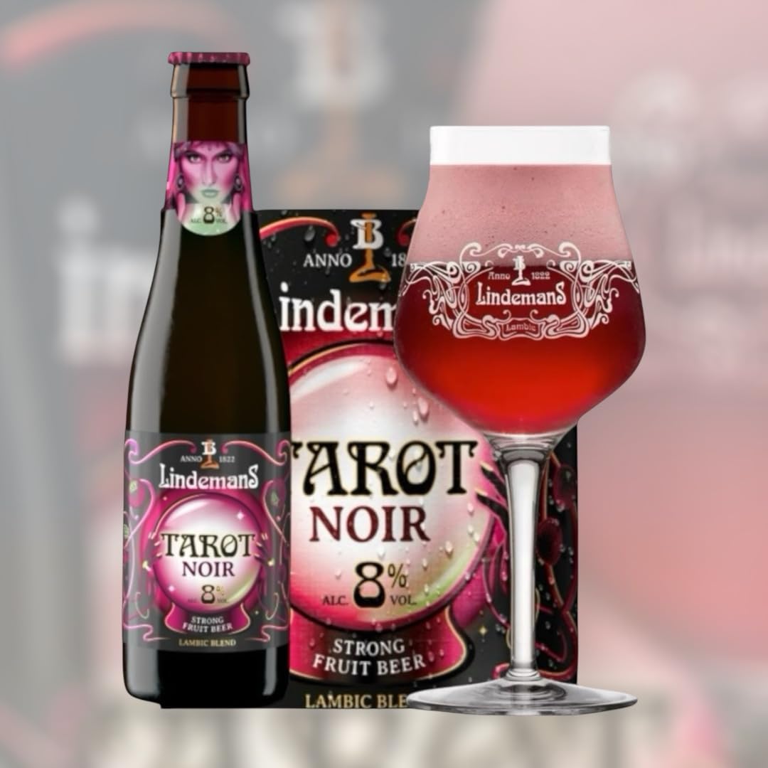 Mixangebot 6 Flaschen Flaschen LINDEMANS TAROT D'or und 6 Flaschen LINDEMANS TAROT NOIR 8% VOL. inkl. Bierdeckel Haus der Biere Berlin