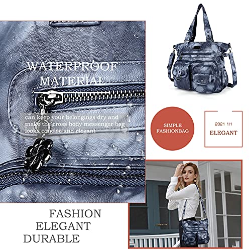 Bolso Hobo grande de piel sintética para mujer miniatura 5