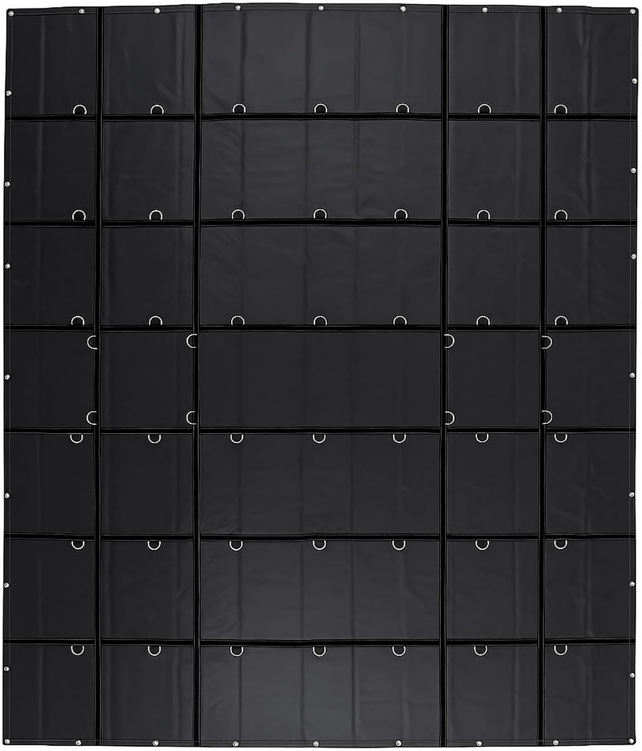 20 x 16 ft Lightweight Steel Flatbed Tarp 14 Ounce PVC-Coated Polyester Waterproof Material with Reinforced Edges and D-Rings for Flatbed Truck & Trailer Cargo