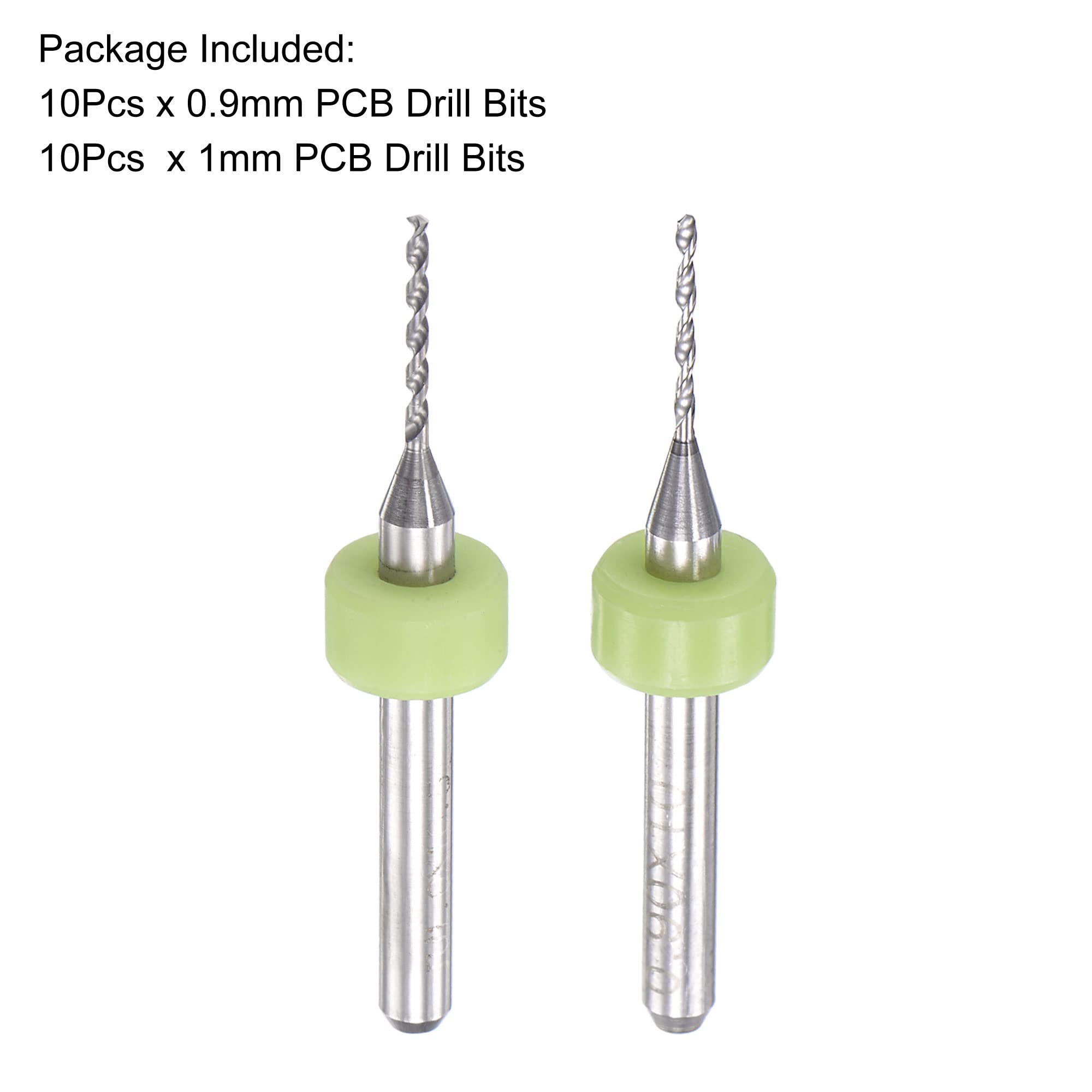 Set 10 Punte Per Trapano PCB - Diametri Da 0.6mm A 1.5mm - Mini Punte