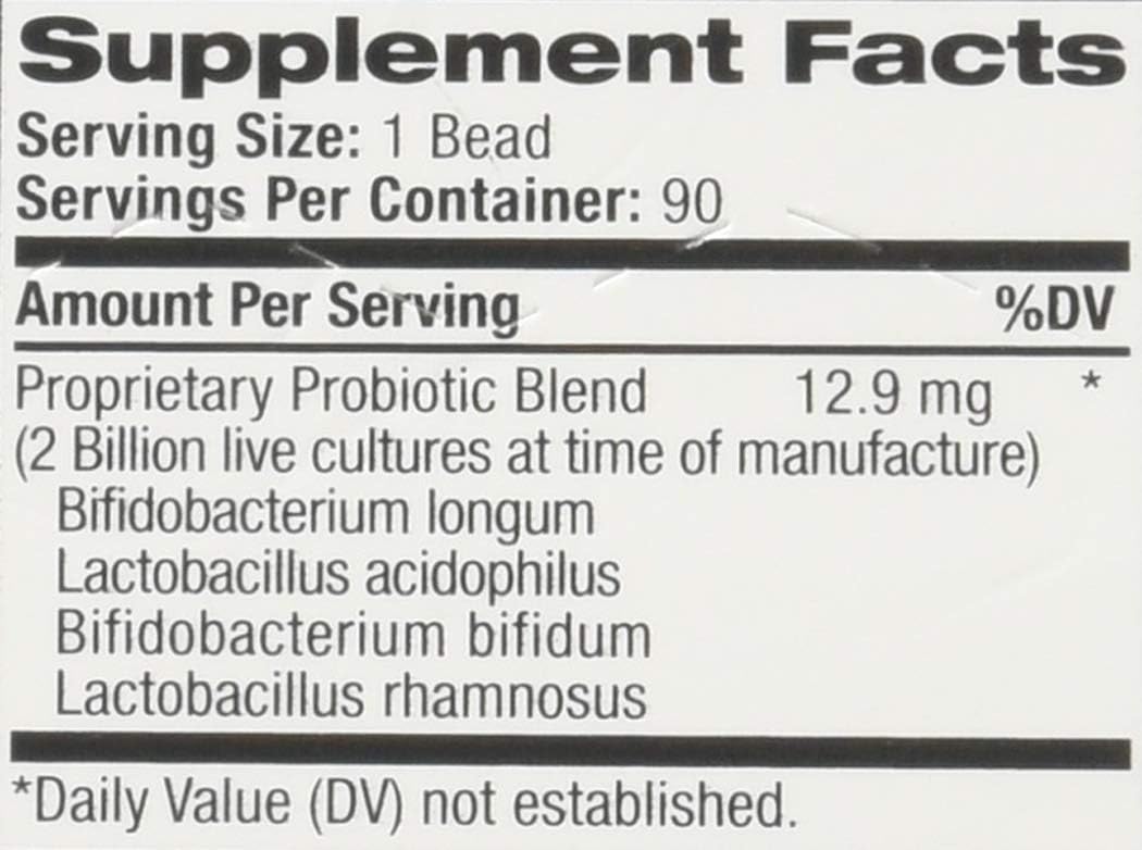 Natrol Probiotic Acidophilus BioBeads - 90 Beads