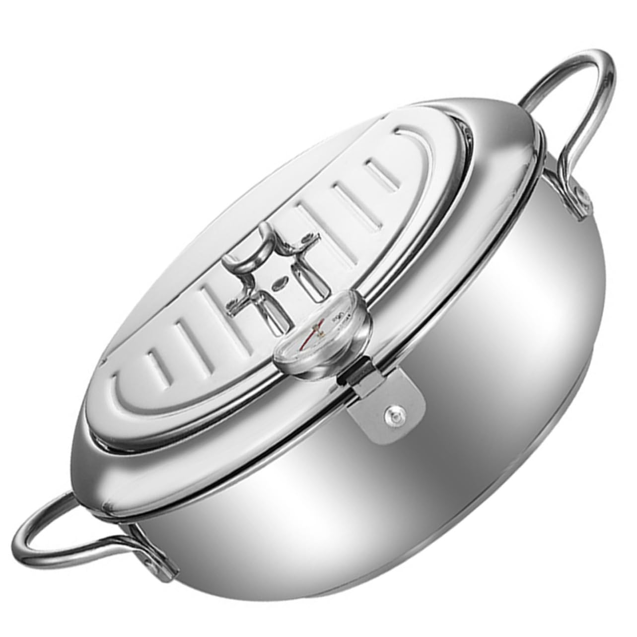 Happyyami Japanese Fry Pot Deep Fryer Oil Filter Strainer Tempura Pot Mini Fryer Kitchen Accessory