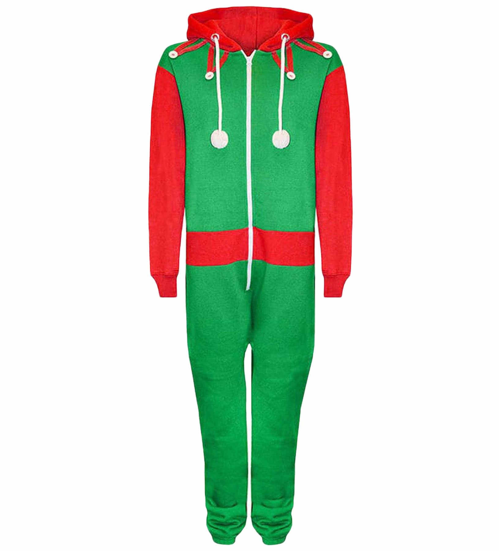 Plus Size Christmas Matching Family Pyjamas Christmas Onesie Santa Claus  Costume Womens Elf Costume Christmas Outfits Women's Jumpsuits Playsuits - Main Image