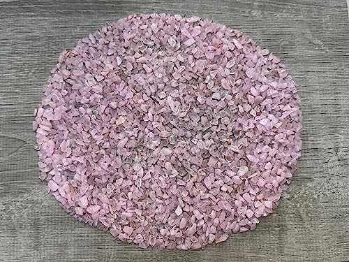 Image of 2 oz Lot Natural Semi Tumbled Gemstone Chips, Crushed Mini Crystals, Undrilled Crystal Chips (Rose Quartz)
