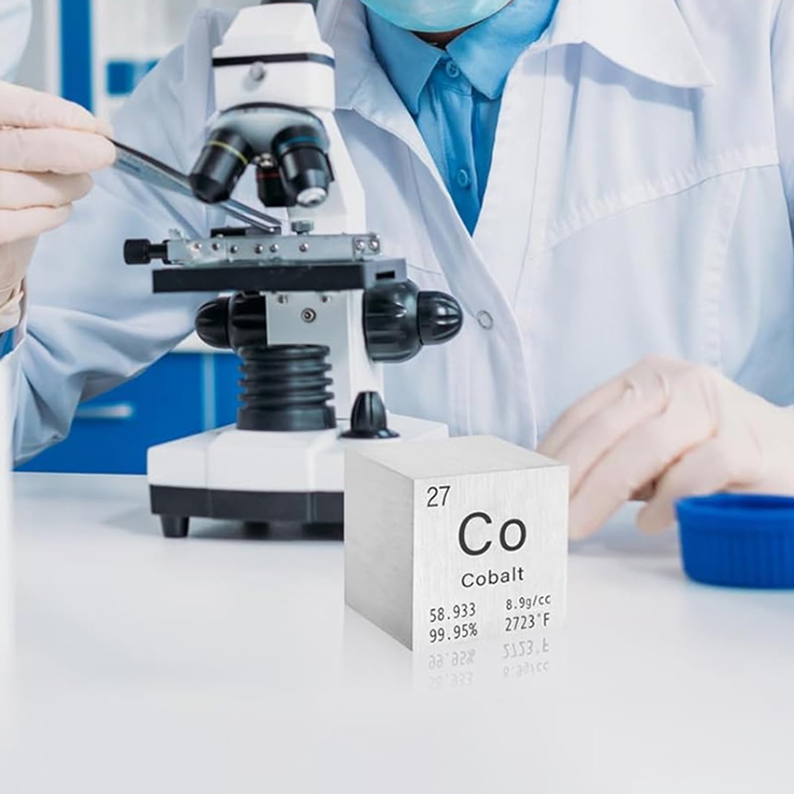 Cubes Élémentaires Cubes de Densité pour la Science 0.39in/10mm 9pcs Set pour les Collections d’Éléments le Matériel d’Expérience de Laboratoire-Ni Cu Zn Y Zr Nb Mo Sn Sb
