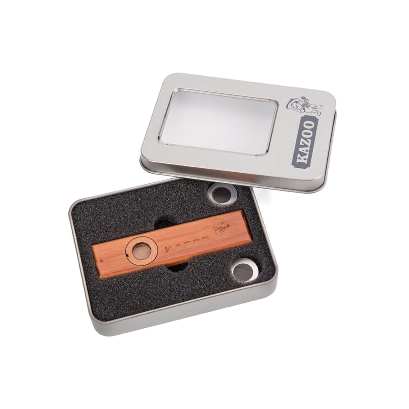 TOYANDONA 3 Pz Diaframma Per Flauto Kazoo in Legno Kazoo Metallico Di Legno Strumenti Musicali Per Bambini Ragazzo Bambù Bambino Strumento Musicale Metallo