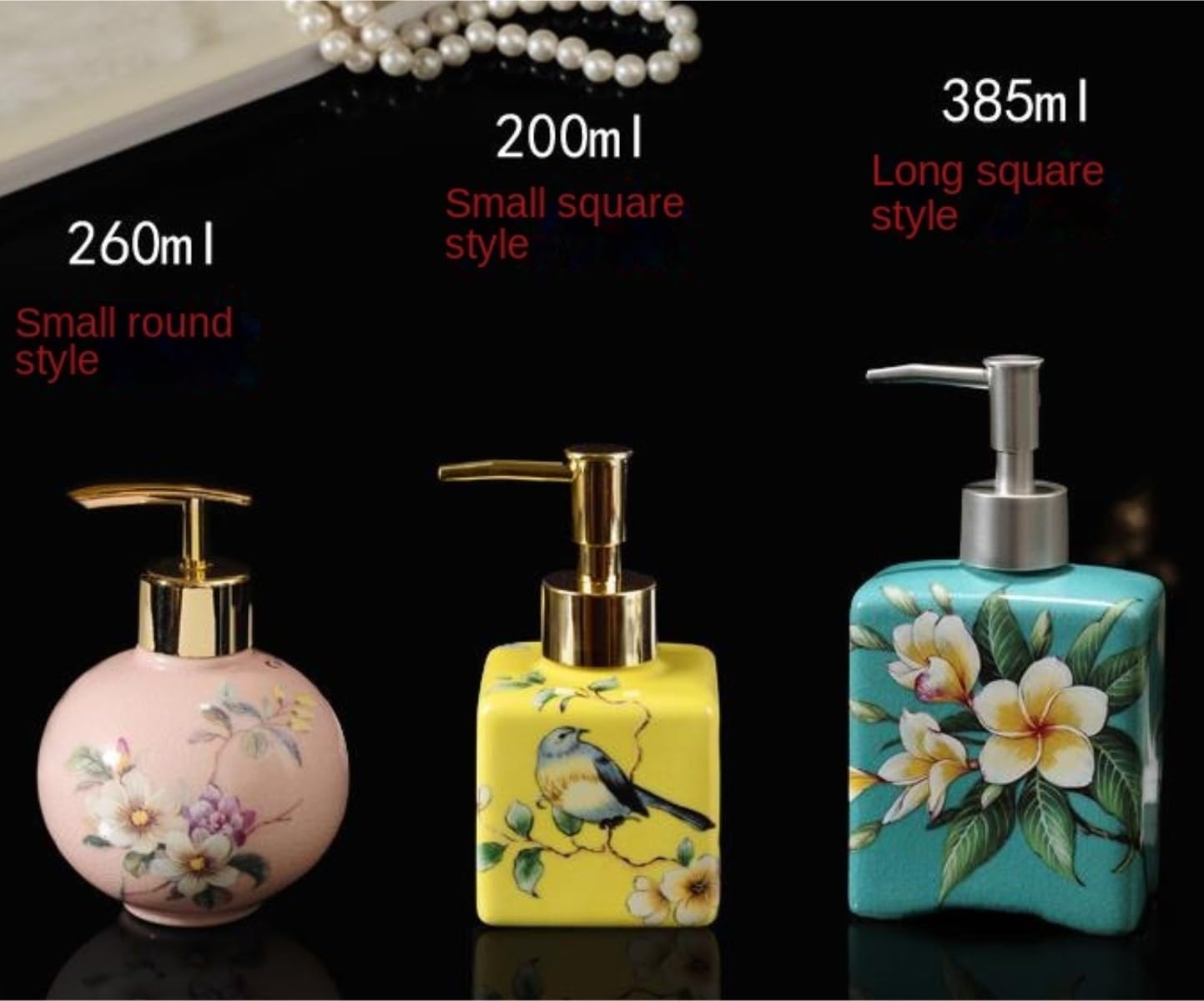 Dispensadores De Loción Jabón Dispensador De Jabón Y Loción De Cerámica, Botella Decorativa para Líquidos con Bomba(Yellow)
