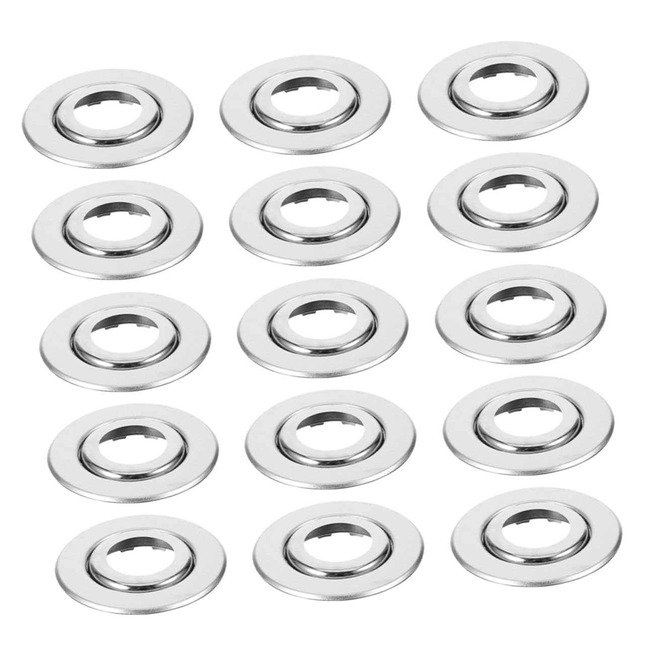 Cabilock Lot de 20 Caches pour Gicleurs d'Incendie en Acier Inoxydable Rosaces Décoratives 6 Pouces Couvercles Esthétiques pour Plafond Jupe de Gicleur d'Incendie Installation Facile
