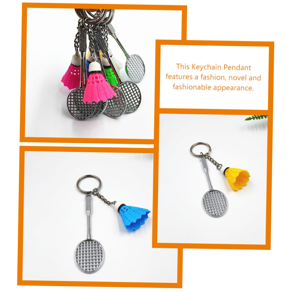 GALPADA portachiavi da badminton catena chiave dell'auto portachiavi per chiavi auto borse taschen portachiavi per auto tennis portachiavi con pallina da badminton ciondoli per zaino