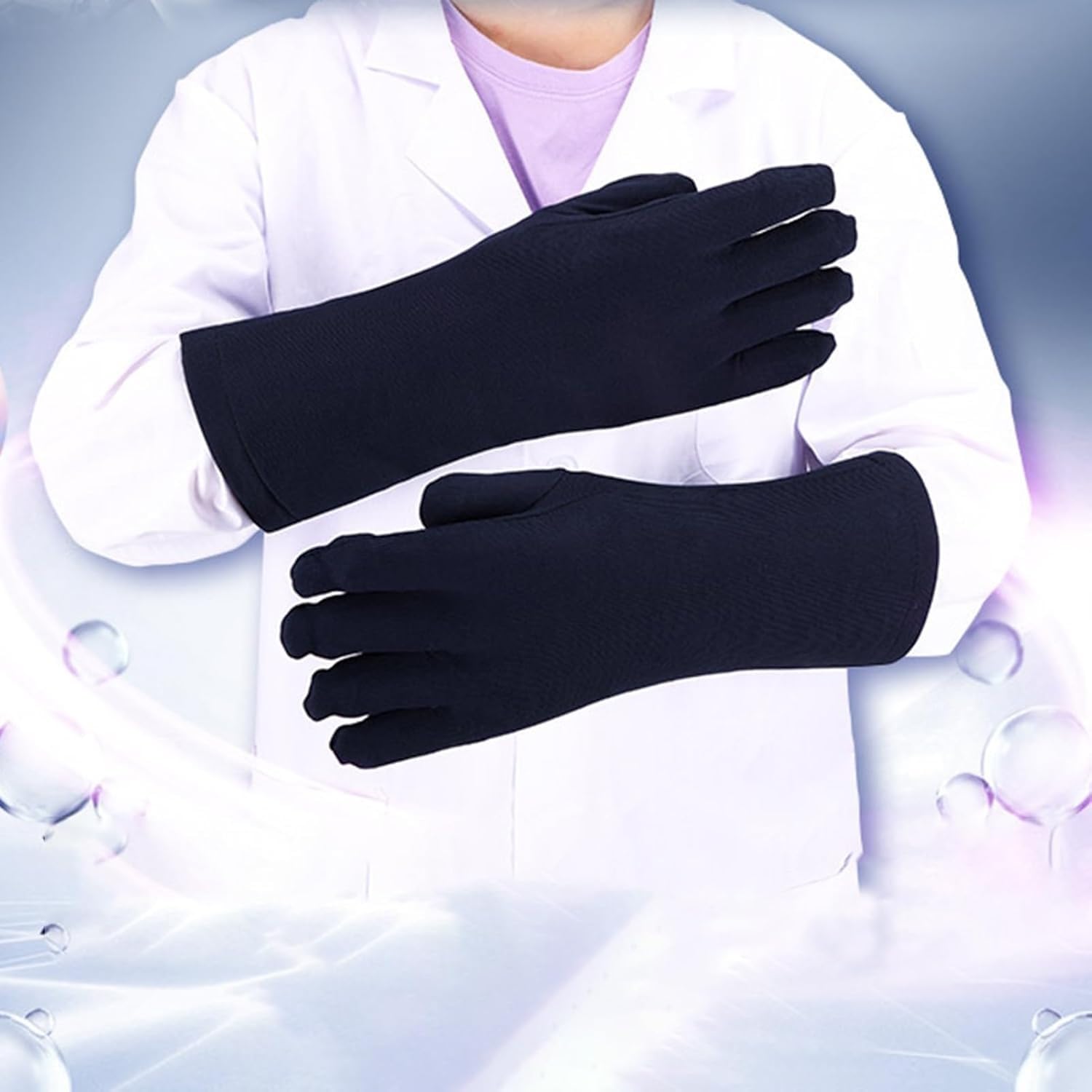 Gants en Plomb Contre Les Rayons X,Protection Contre Les Radiations De Mains,Gants De Protection Équivalente pour Hôpitaux,Laboratoires,Dentisterie La Clinique Animaux De Compagnie