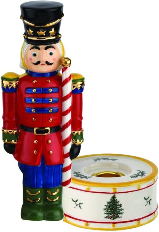 Spode Christmas Tree Figurine Candlestick Holder