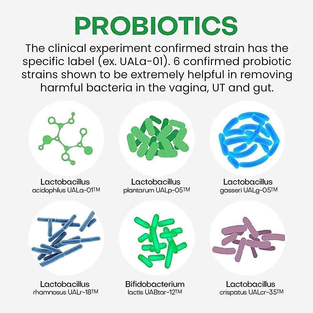 Nutricelebrity NutriFlora-Pro Probiotics for Women - Support Vaginal, Urinary Health, Immune System Digestive System Support, Cranberry Pills Supplement, 10 Billion CFU 6 Strains (30 Caps) - 2 Pack