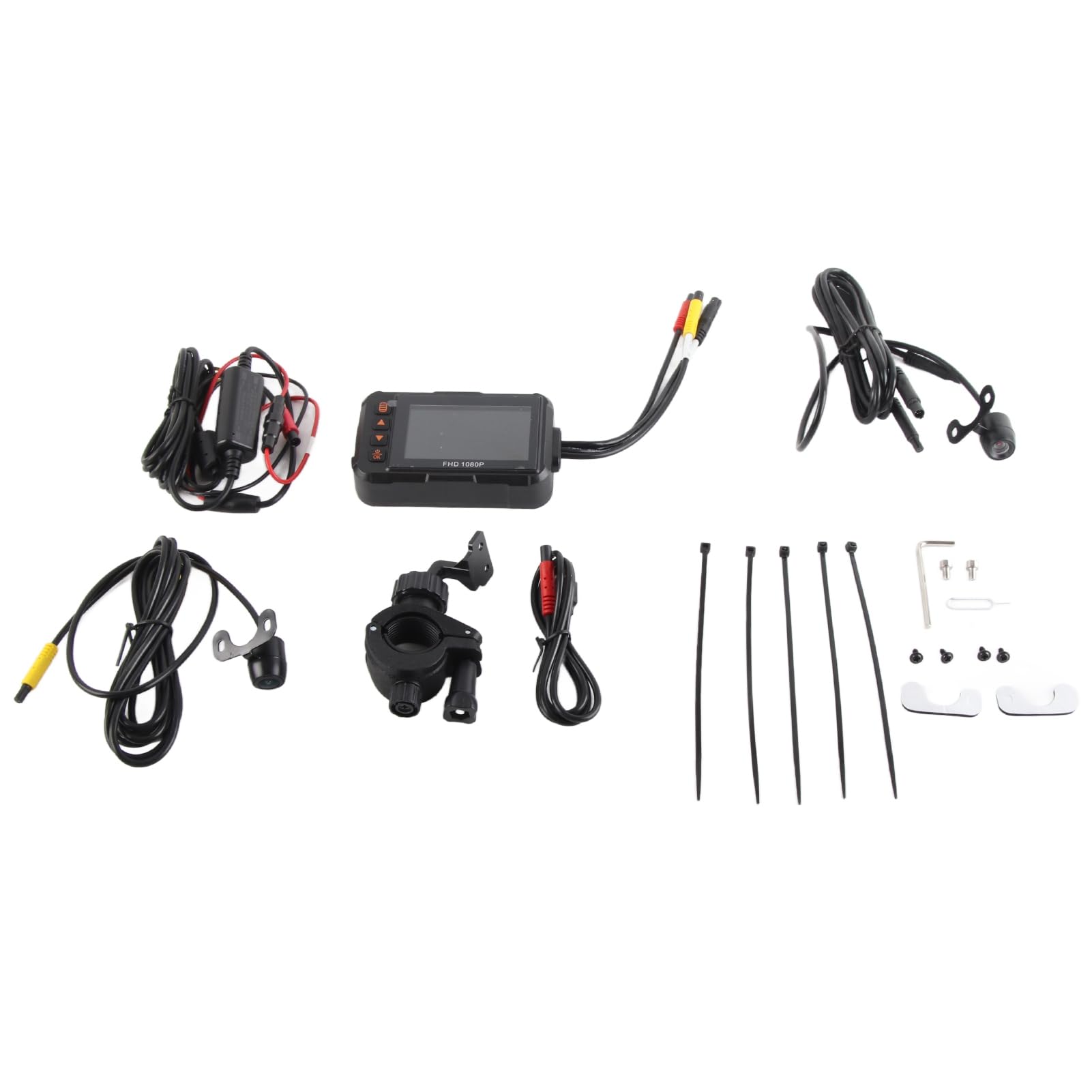 CAMECHO Dashcam Moto Doppia Fronte/Retro Con Display 3'' - IP67, 32GB Inclusa, Visione Notturna, Sensore G - 4