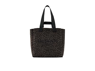 AllSaints Izzy Fzzy Leppo Tote Tote Handbags Leopard Brown, Polyester