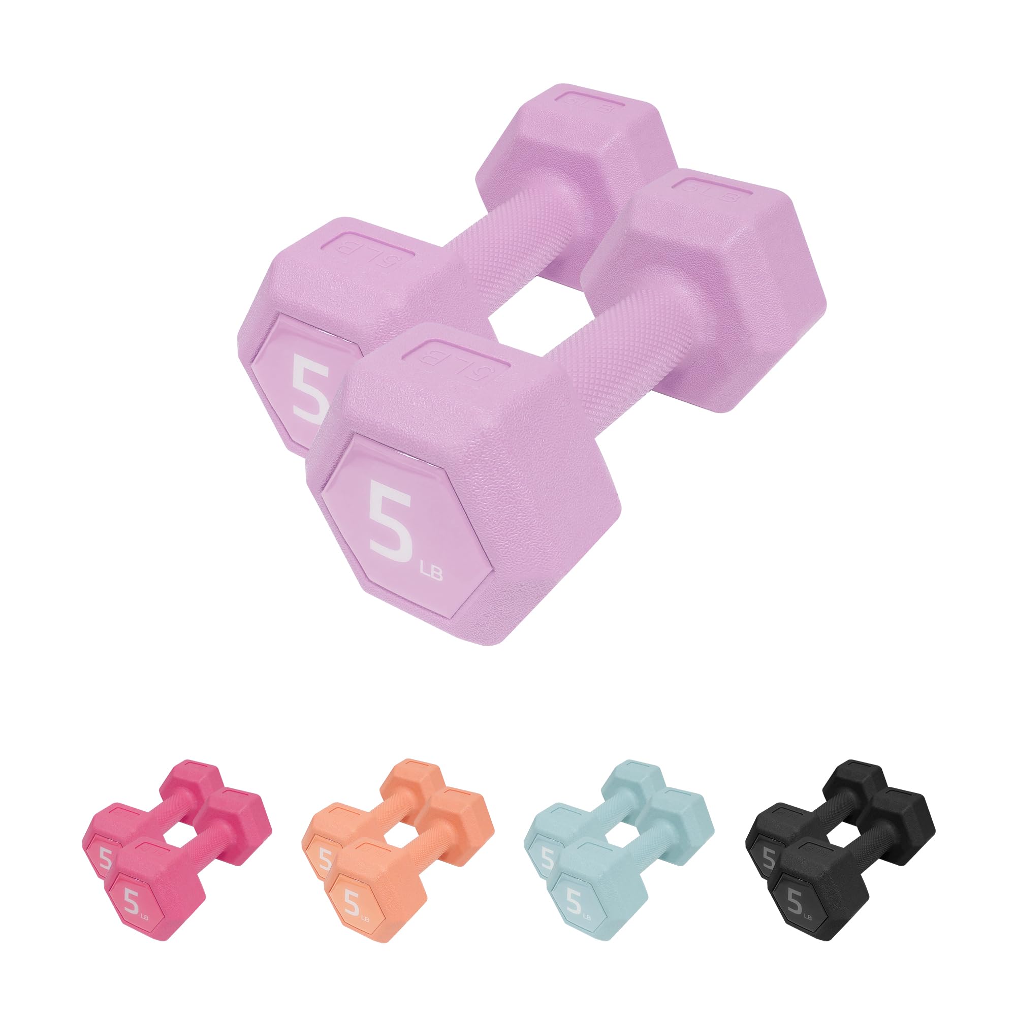 Dumbbell Sets - 5 10 15 20 25 36 lb Dumbbells Pair Hand Weights Set of 2 -