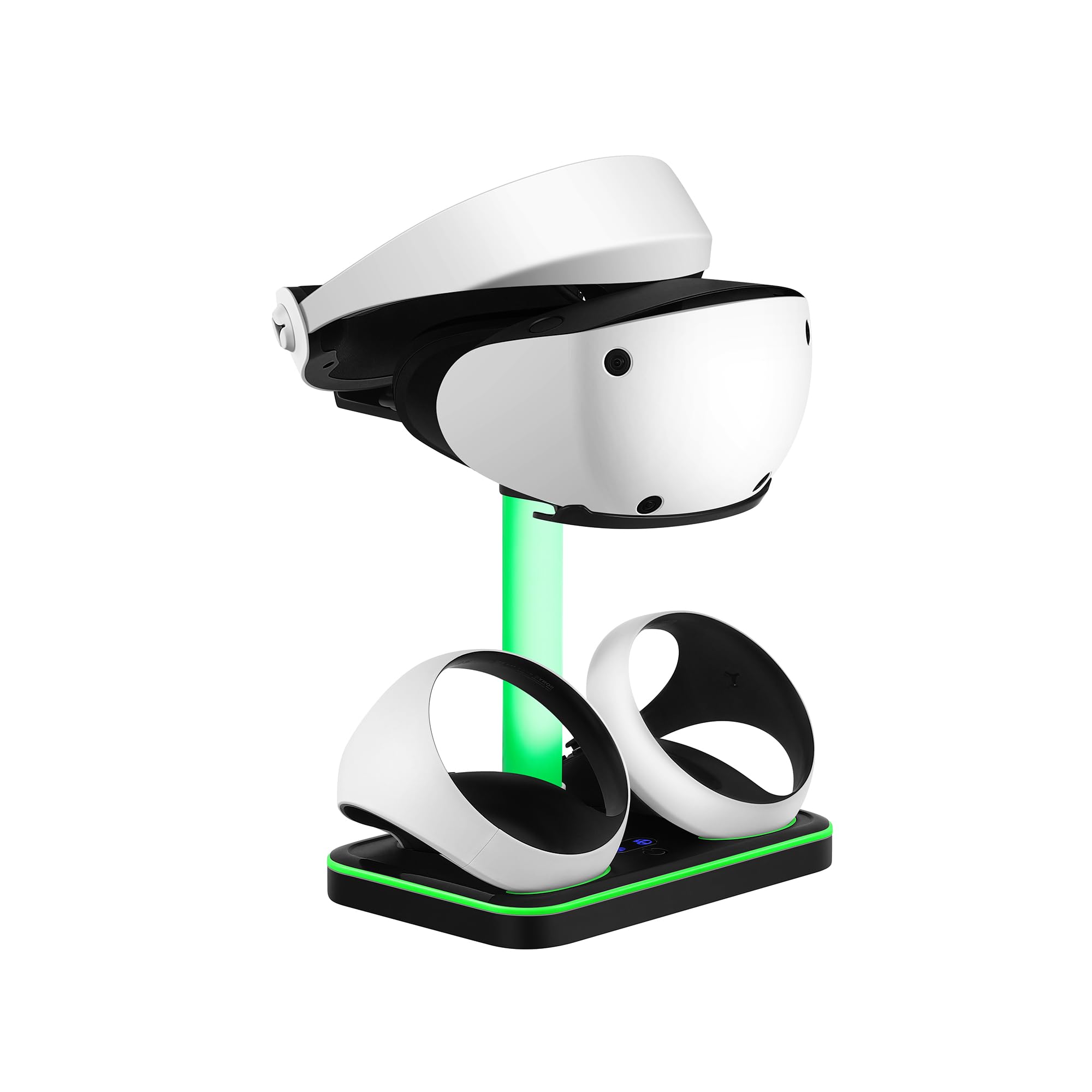 Base de Carga magnética con luz RGB para PS5 VR2 VR2 Gafas Auriculares Soporte Cargador Base (Black)