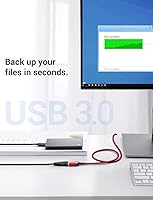 Vista 6 de AINOPE Cable de extensión USB, extensor USB, cable de extensión USB 3.0, cable macho a hembra, cable de alta transferencia de datos, compatible