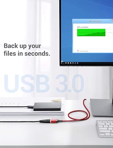 Miniatura 6 de AINOPE Cable de extensión USB, extensor USB, cable de extensión USB 3.0, cable macho a hembra, cable de alta transferencia de datos, compatible con