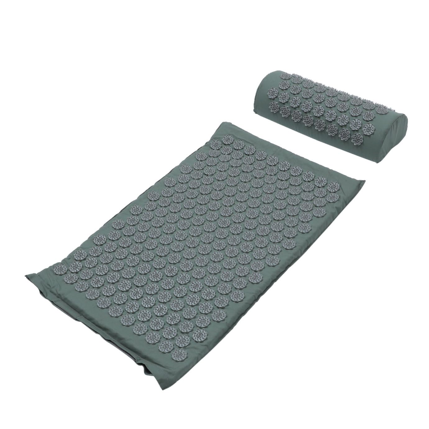 Tapis de Massage par Acupression Pliable en Coton Respirant avec Paquet, 2 Pièces, Accessoire pour Relaxation et Bien-dos