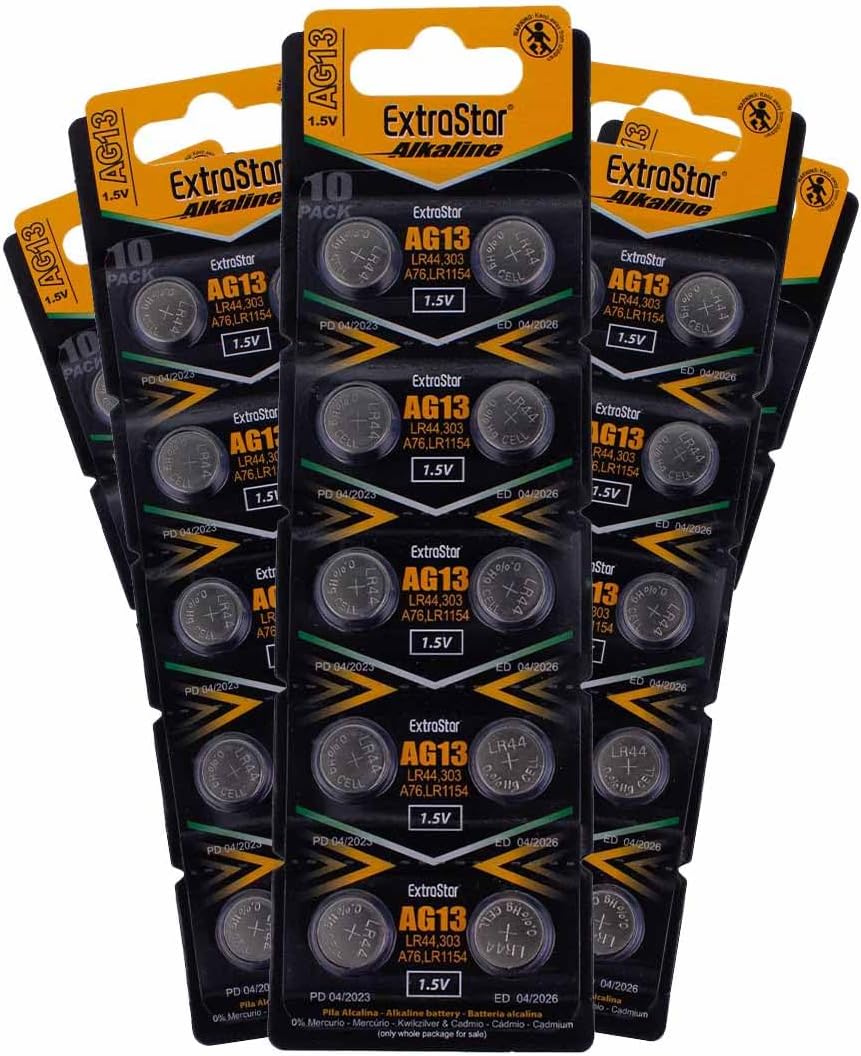 Set Di 10 Batterie A Bottone LR44 Da 1,5 V AG13 A76 357 - Foto 7