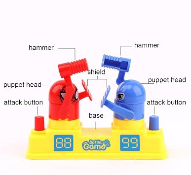 Board Fighting Games, Kids Board Games Punching Boxers - Fighting Robot Interactive Battlebots Boxing Toys for Boys and Girls Robot Boxing Toys, Board Games Punching Boxers for Kids - Fighting Robots,