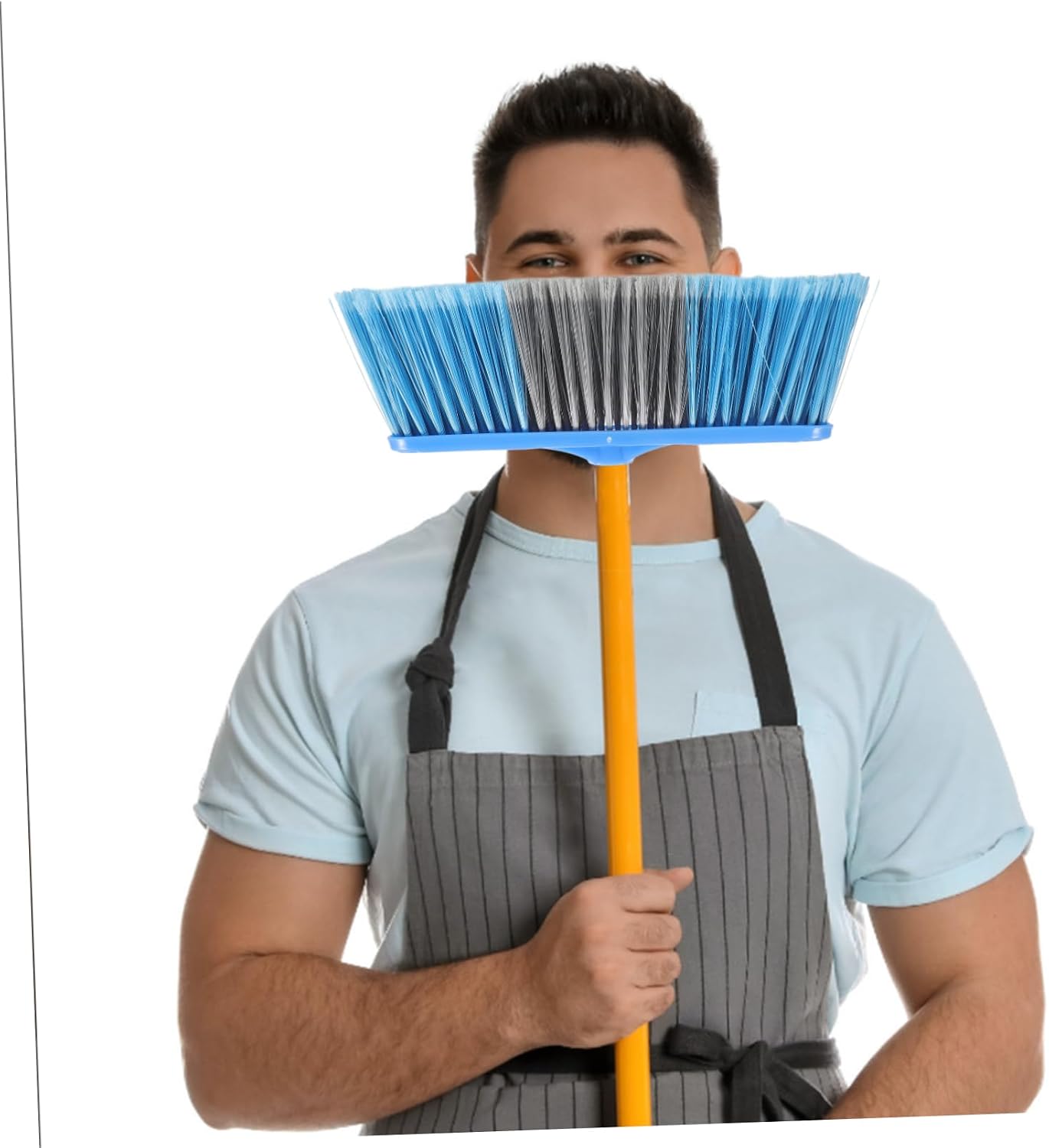 GARVALON Indoor Outdoor Broom Head Brush Replacement Hand Sweeper for Dust Cleaning