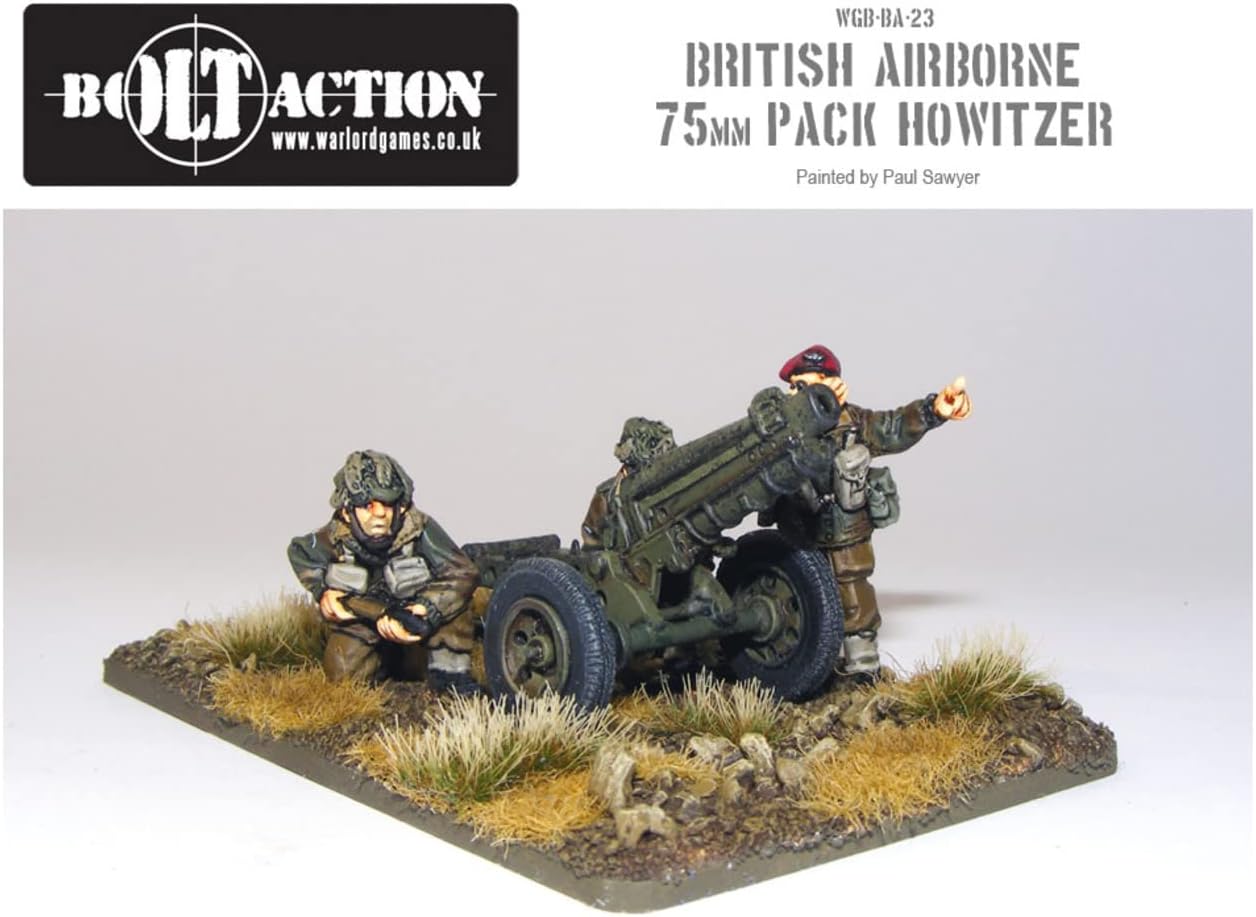 Warlord Games 75mm Howitzer & Crew British para Miniatures Pack