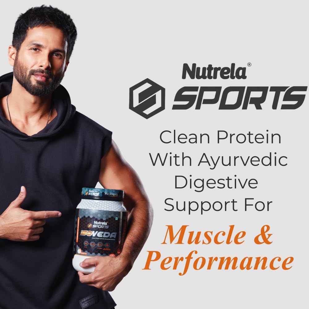 NUTRELA Sports By Patanjali Whey Protein Isolate Powder Chocolate 2kg | 27g Protein Per Scoop, 33 Serving, Fast Absorbing & Easy to Digest, Helps in Muscle Recovery, Vegetarian — Amazon image 2