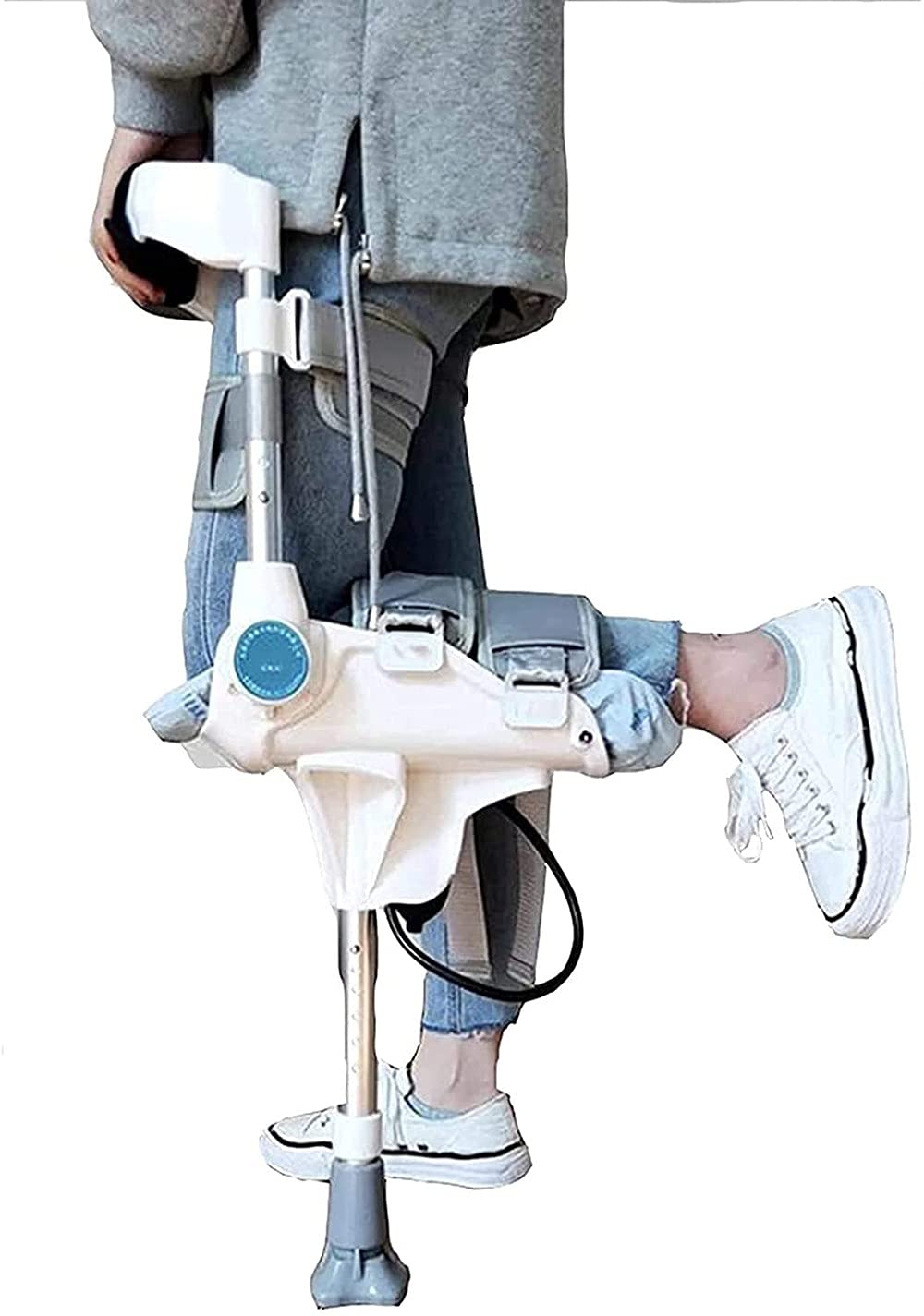 Buy tjz Adjustable Hand Free Knee Crutch, Knee Walker, Single Leg