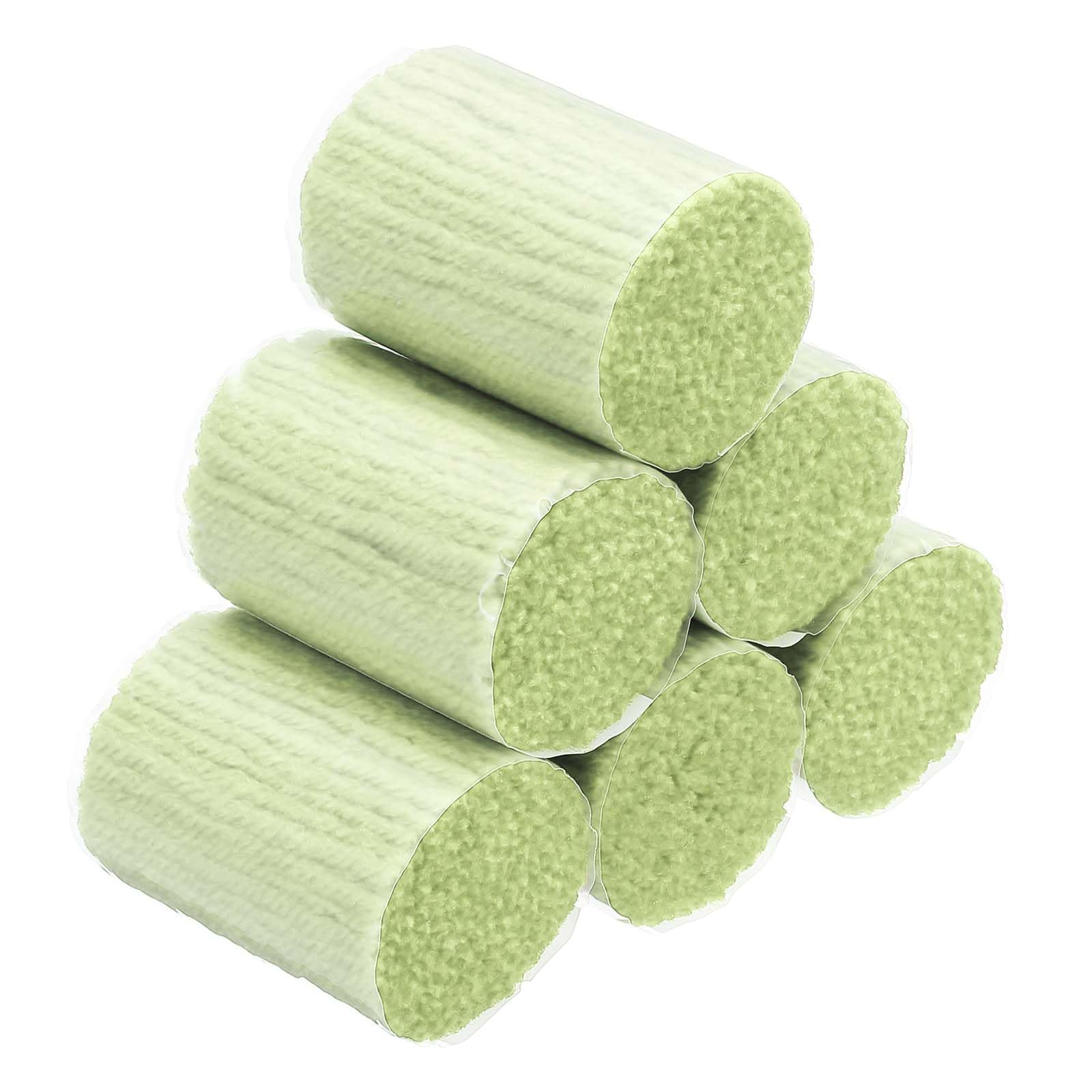 PATIKIL 12 Rolls Latch Hook Yarn, Latch Hook Kit Yarn Precut Hook Rugs Yarn Making Crochet Bundles for Latch Hook Rug Adults Beginners Tapestry DIY Craft, Light Green