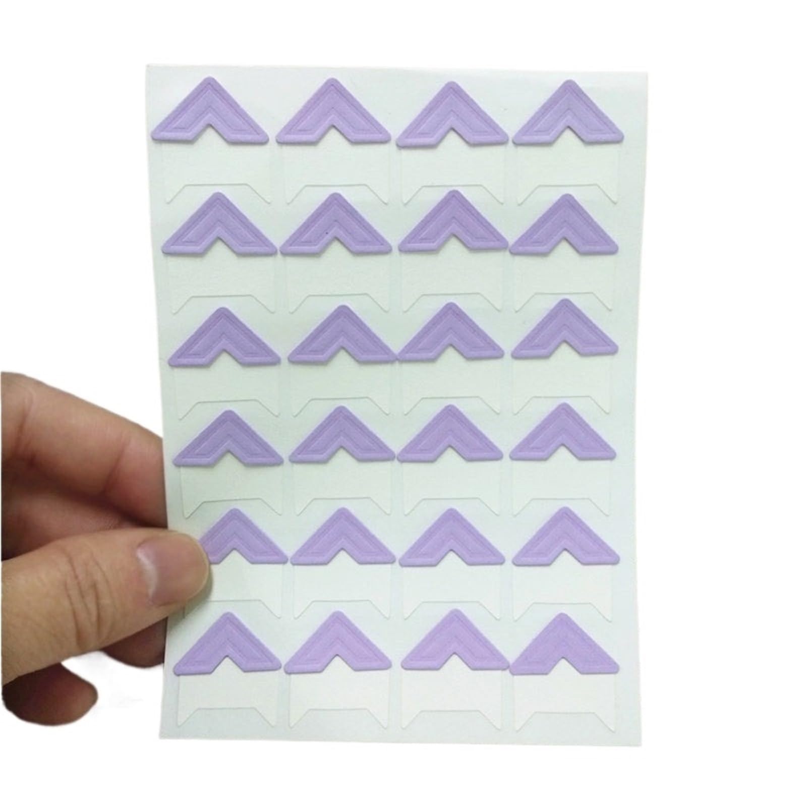 Gwyzax Self Adhesive Photo Corners 10Sheets Corner Stickers DIY Vintage Corner Kraft Paper Stickers Frame Scrapbook Self-Adhesive Photo Frame Corner Sticker(PURPLE)