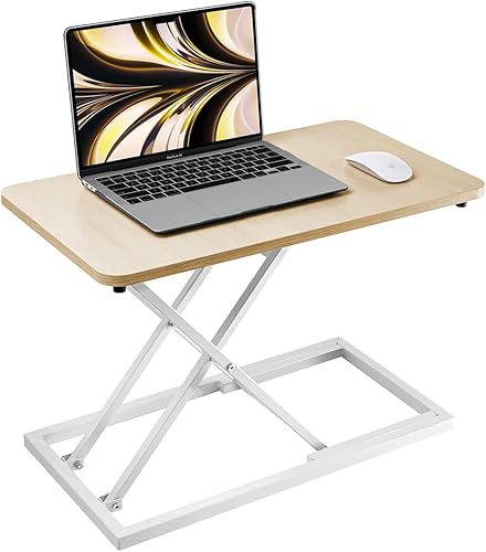 Omhuzsyo Convertidor de escritorio de pie El elevador de escritorio de oficina en el escritorio es adecuado para su uso en computadoras portátiles y