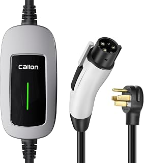 CALION Level 2 EV Charger, 32Amp 240V Electric Vehicle Portable Charger, NEMA 14-50 Plug, 7.68kW Portable Electric Car Charger for J1772 EVs and Plug-in Hybrid Vehicles