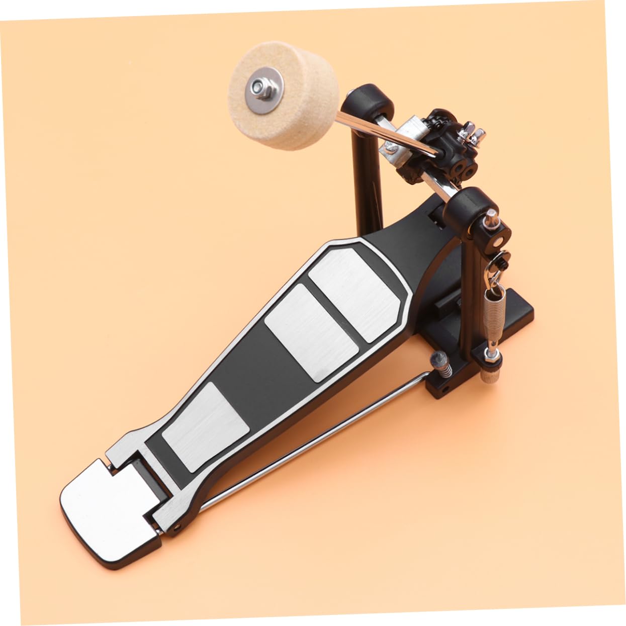 OFFSCH Single Kick Bass Drum Pedal Set Metal Foot Kick Drum Pedal for Professional Drummers