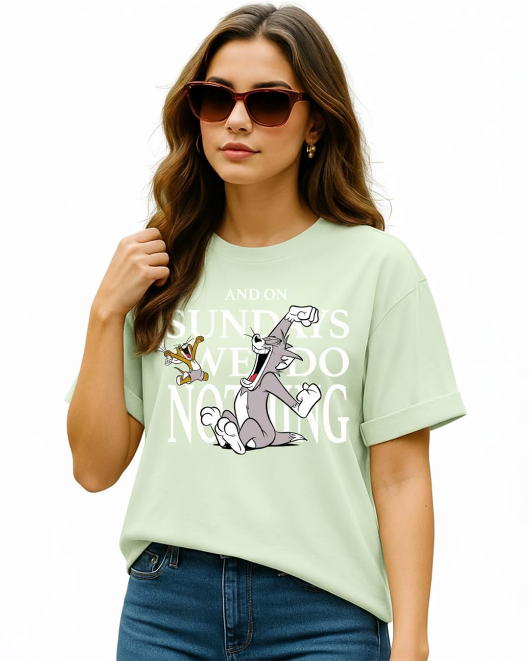 bewakoof Women's Graphic Relaxed Fit T-Shirt-picture-59