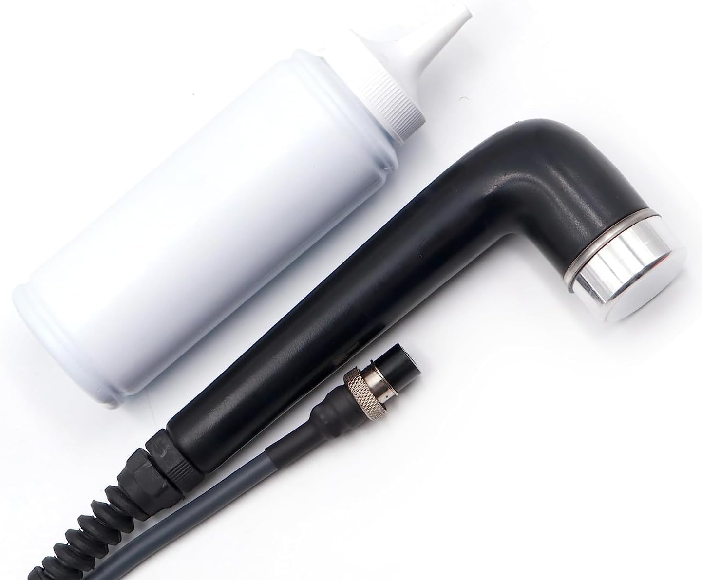 - 2 Pin Ultrasonic Probe Handle 1 MHz with 250g Ultrasound Gel | Portable Ultrasound Head Wire | Replacement Ultrasonic Applicator for Physiotherapy & Electrotherapy Machine
