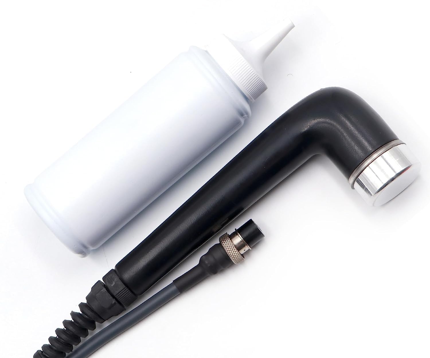 2 Pin Ultrasonic Probe Handle 1 MHz with 250g Ultrasound Gel | Portable Ultrasound Head Wire | Replacement Ultrasonic Applicator for Physiotherapy & Electrotherapy Machine