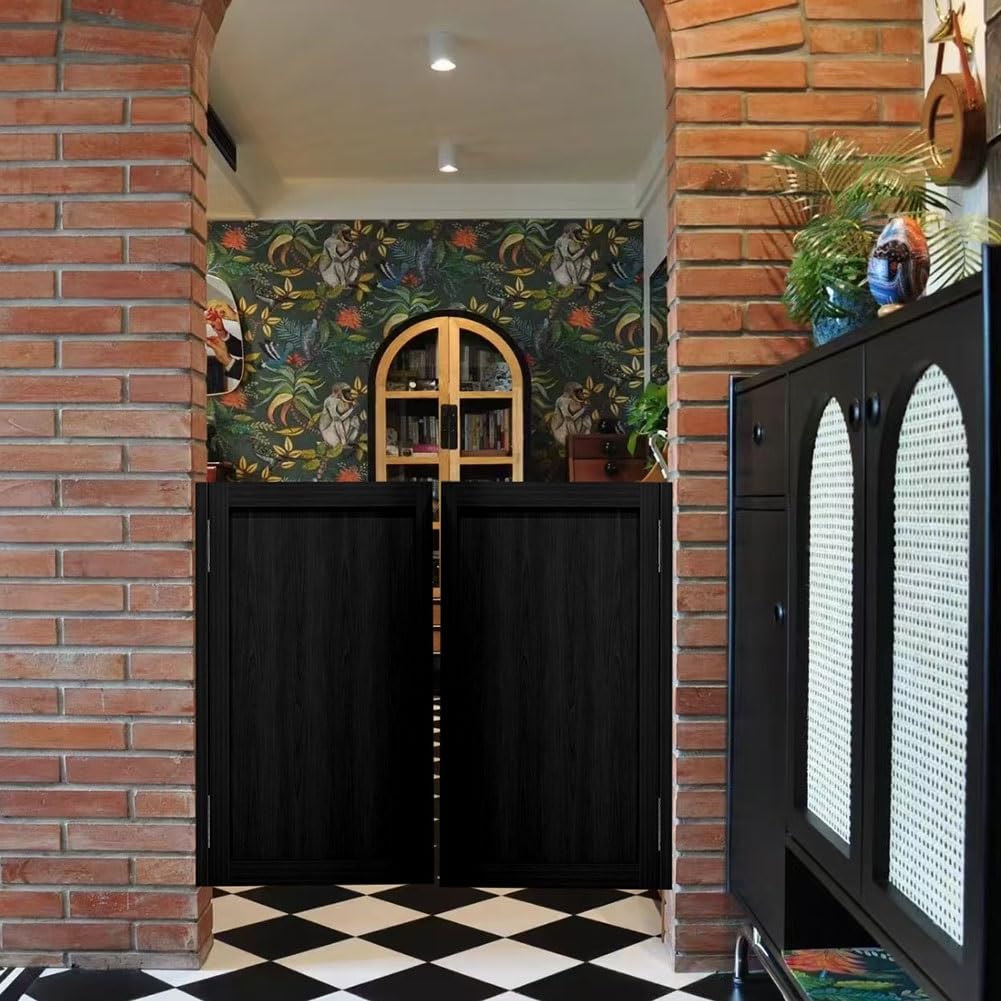 Puerta Vaiven Puertas Batientes para Cafetería, Puertas de Bar de Salón Occidental, Puertas de Media Cintura para Salón, Cocina, Bar, Trastero de Restaurante, Divisor
