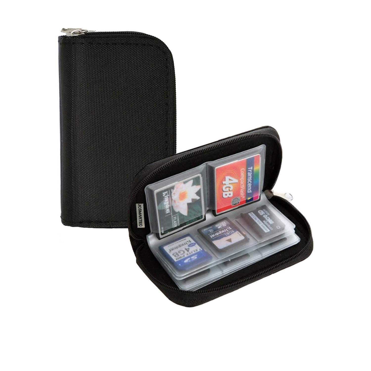 ELV Portable Memory Card Storage Wallet Protective 22 Slots SD Card Carrying Case, Durable, Compact, Travel-Friendly, Organize and Protect Your SD, TF, MicroSD Cards | Ideal for Photographers