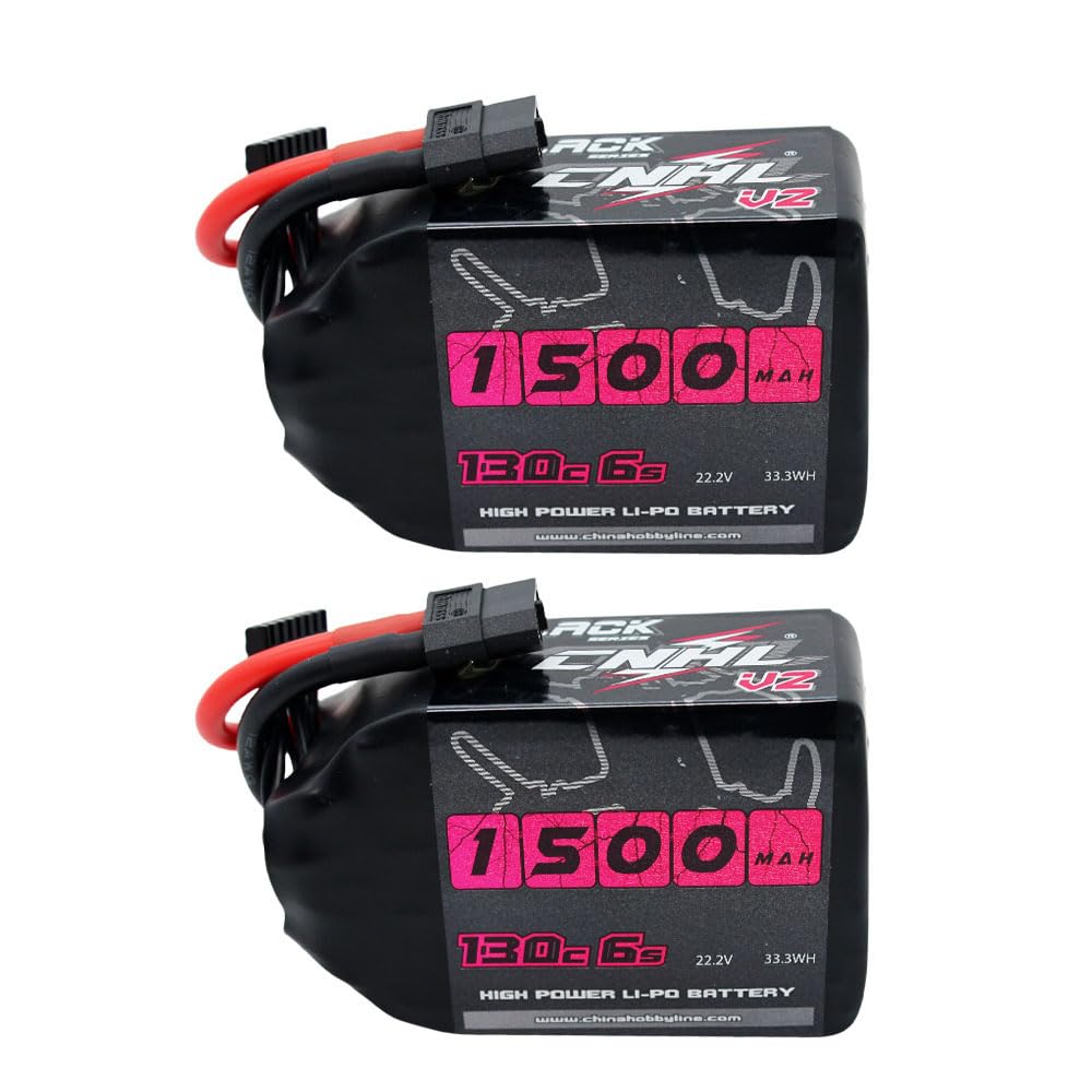 Amazon.com: CNHL 6S Lipo Battery 1500mAh 22.2V 130C with XT60 Plug